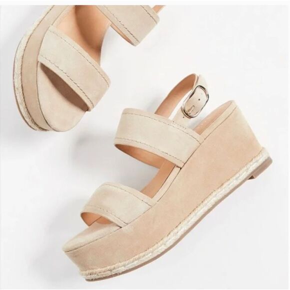 Joie Garland Suede Wedge Heel Sandal - Picture 8 of 8